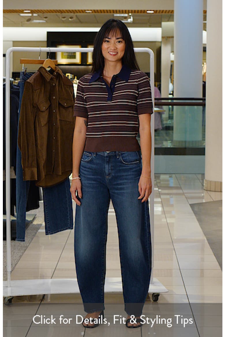 Iris Striped Short Sleeve Polo Sweater video