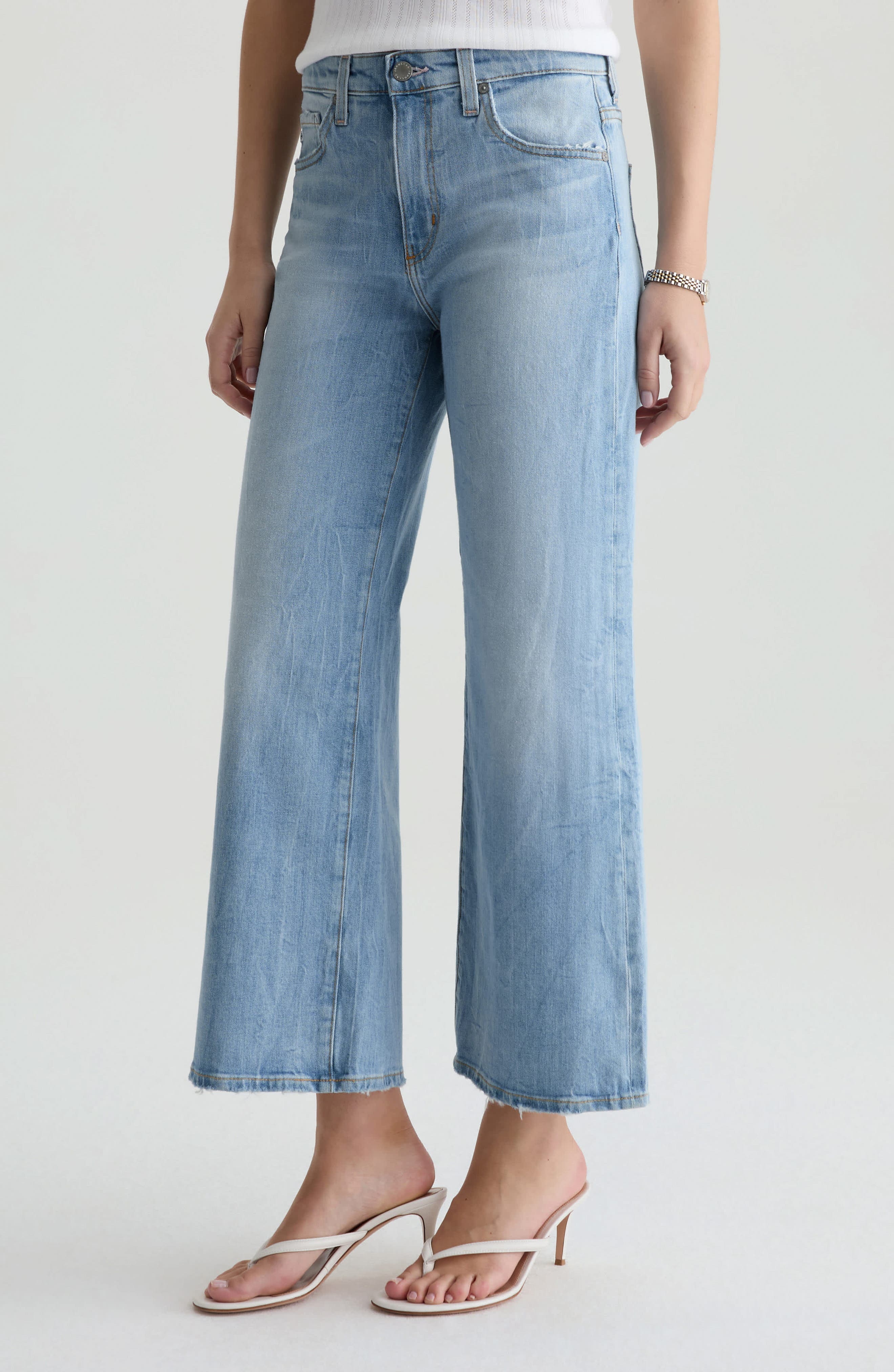 Saige Ankle Wide Leg Jeans