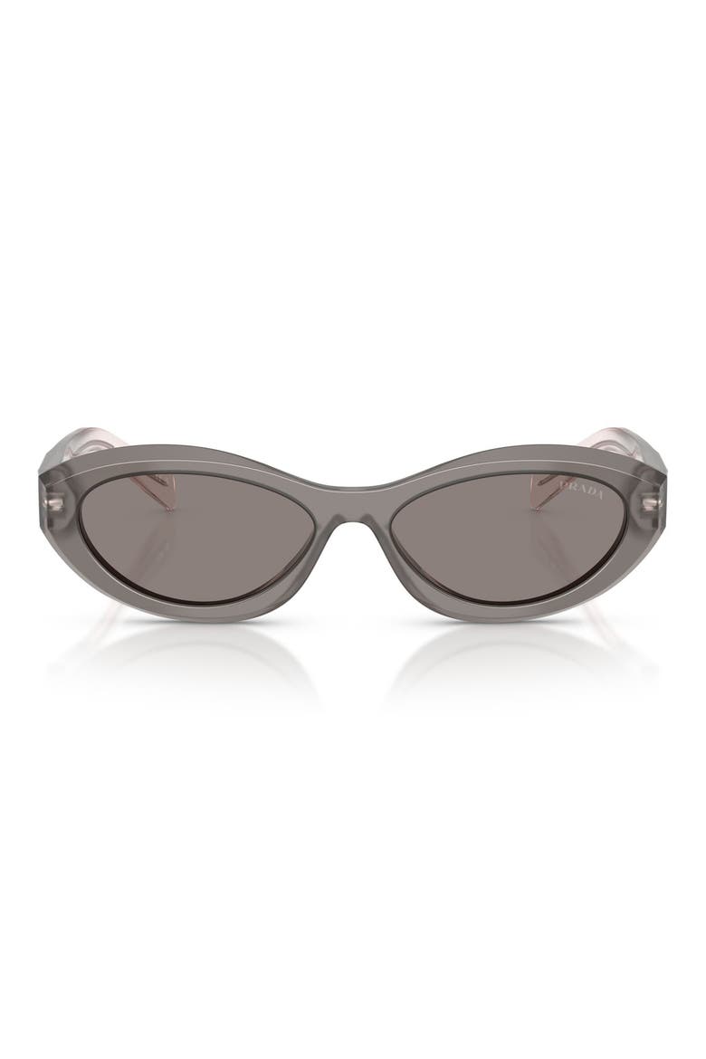Symbole 56mm Oval Sunglasses, Main, color, GREY / DARK GREY