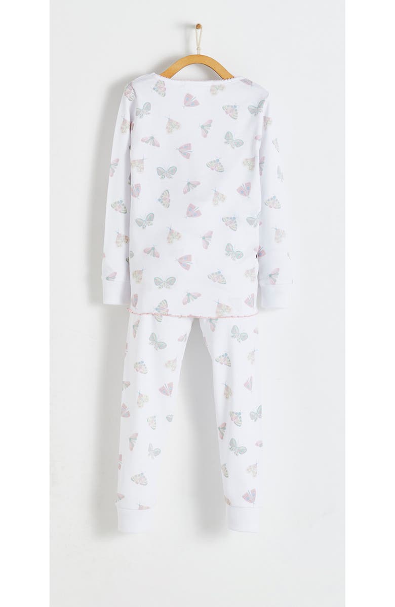 Babycottons Premium Peruvian Pima Cotton Lisa Snug Fit Long Pajama Set for Toddler, Alternate, color, White