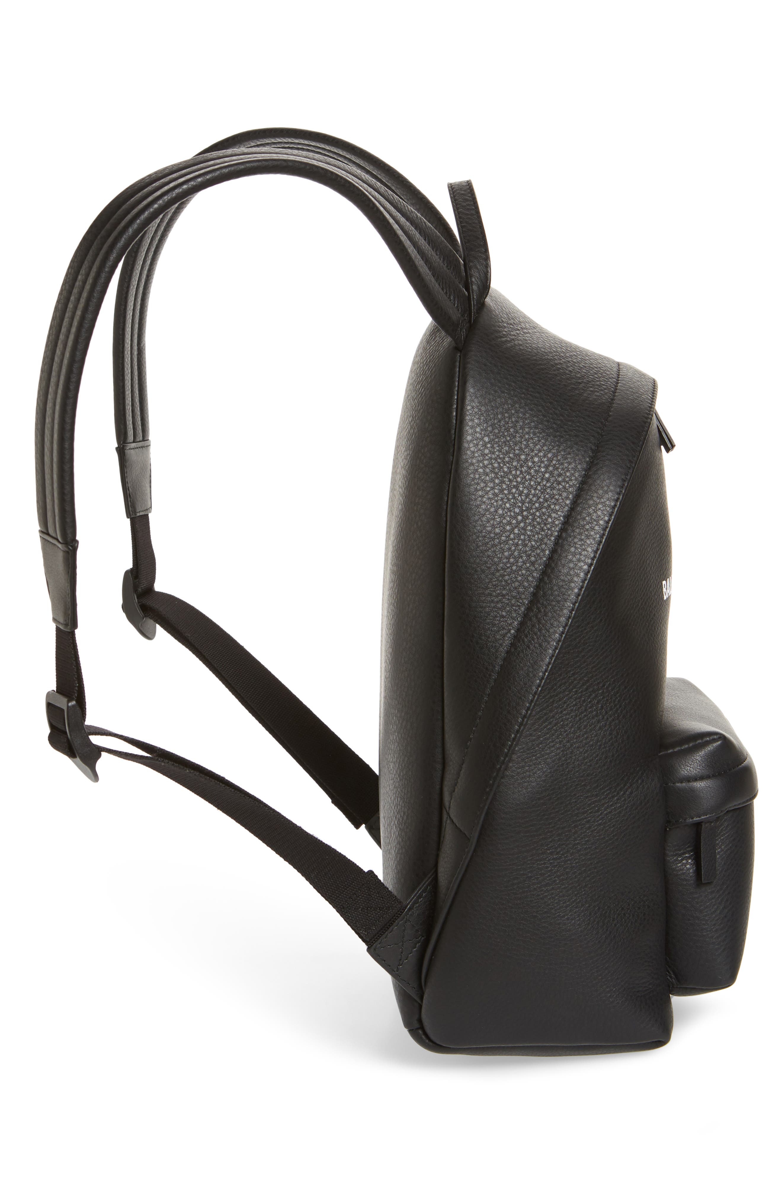 Balenciaga Everyday Calfskin Leather Backpack, Alternate, color, 