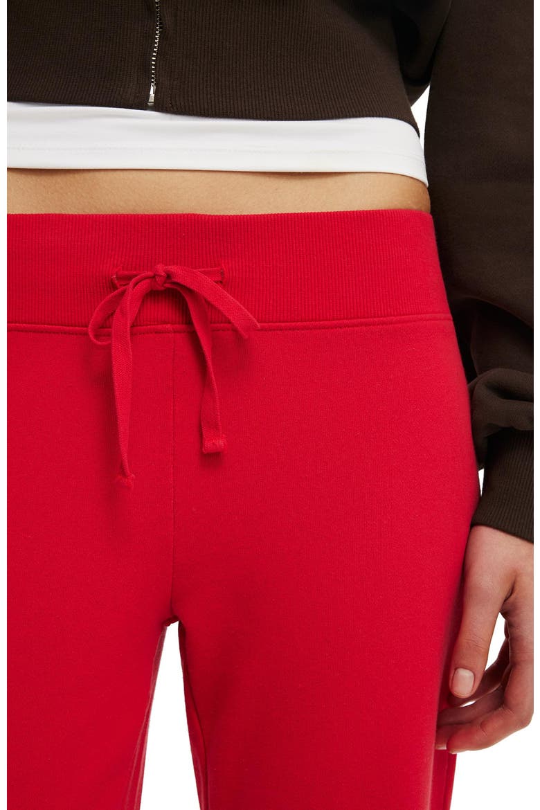 Women's Low Rise Bootleg Sweatpant, Alternate, color, Washed Red Petal