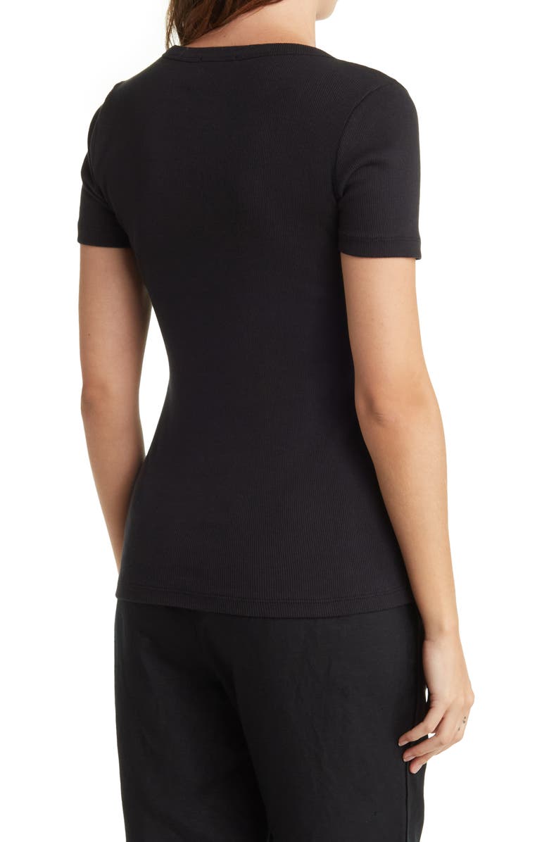 James Perse U-Neck Short Sleeve Tee, Alternate, color,