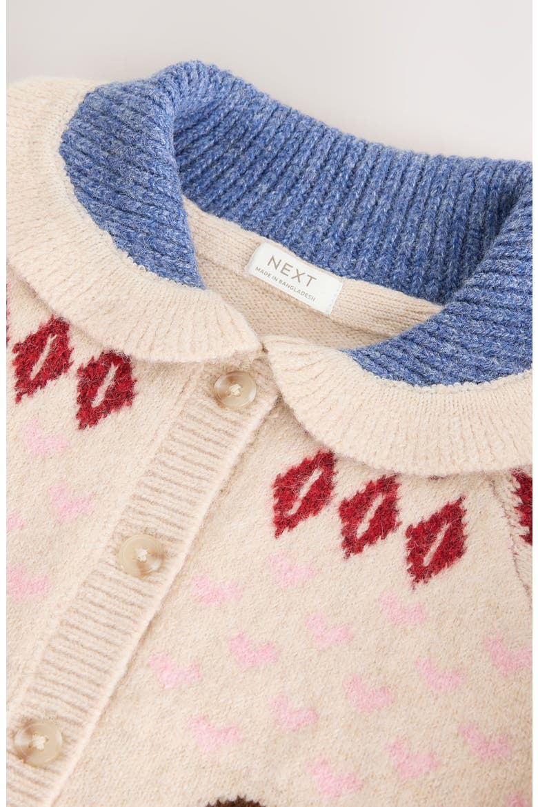 Kids' Teddy Bear Cardigan, Alternate, color, NEUTRAL