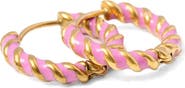 Pip Pop Girls' Braided Hoop Hypoallergenic Earrings