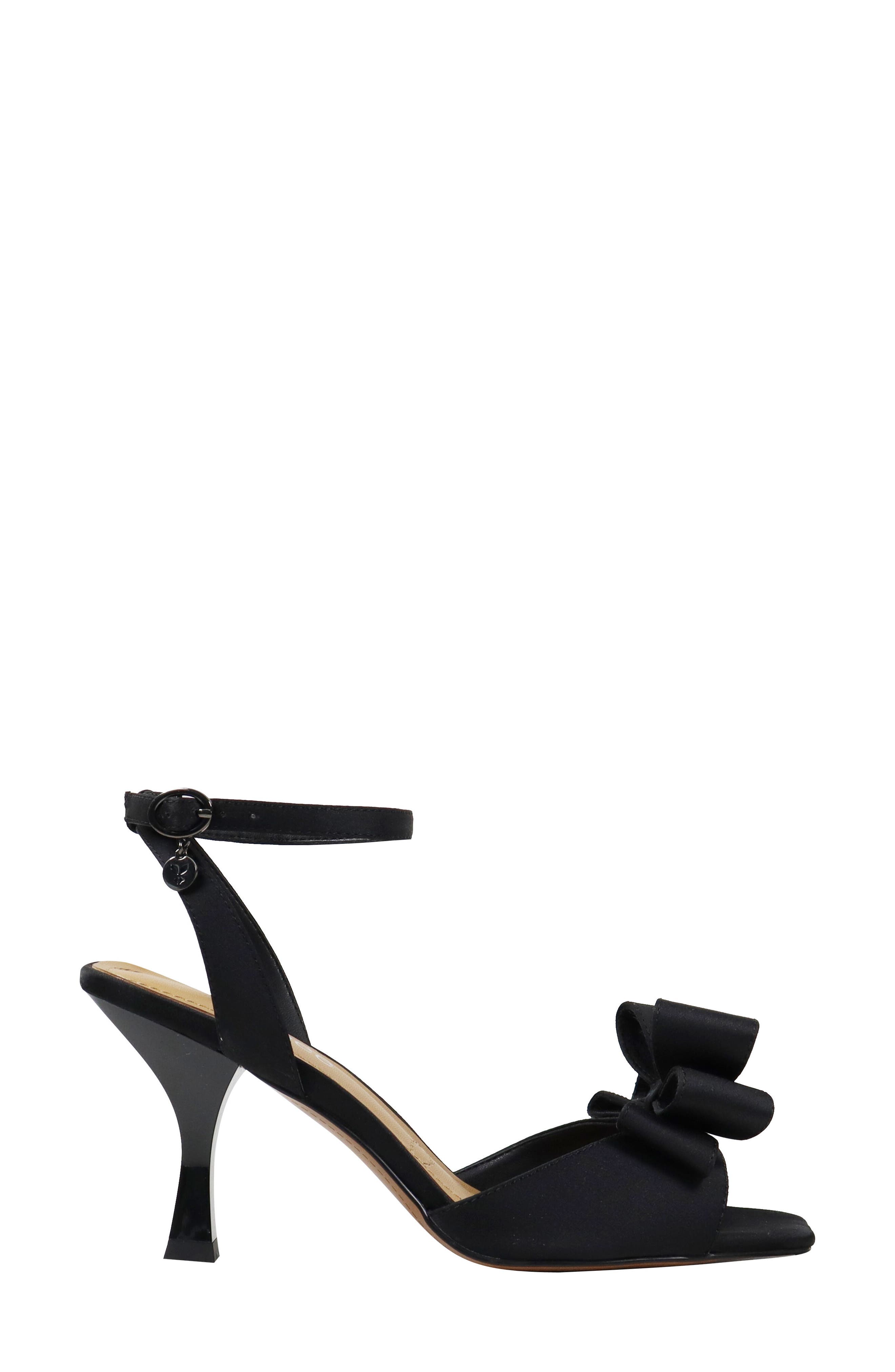 J. Reneé Nishia Ankle Strap Sandal, Alternate, color, Black
