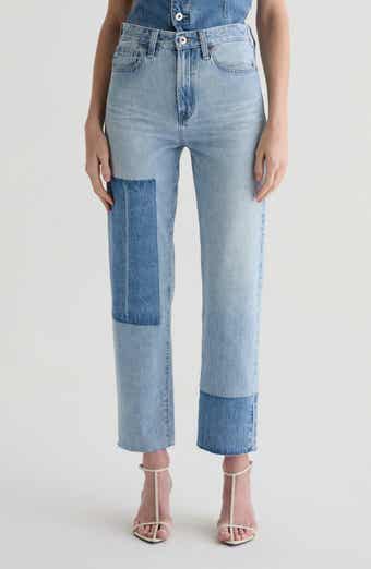 AG Brinley Frayed Straight Leg Crop Jeans