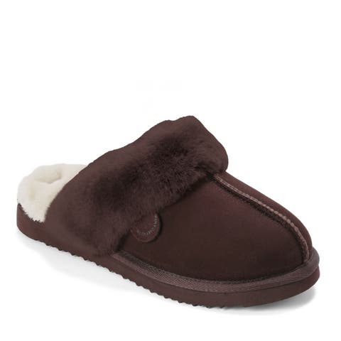 Fireside Sydney Genuine Shearling Scuff Slipper