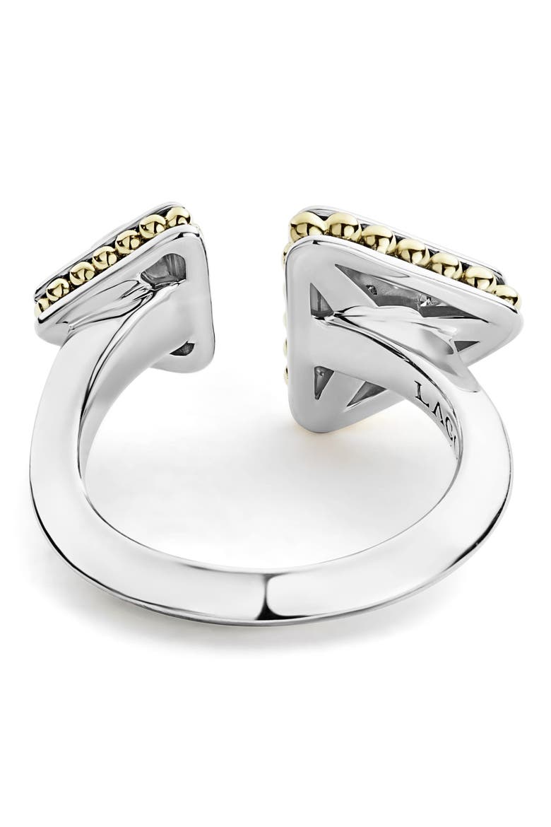 KSL Lux Diamond Open Ring, Alternate, color, SILVER/ DIAMOND