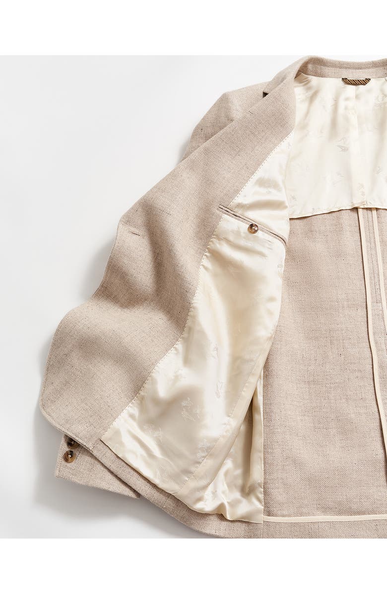 Billy Reid Jubilee Double Breasted Linen, Virgin Wool, Silk & Cashmere Sport Coat, Alternate, color, 