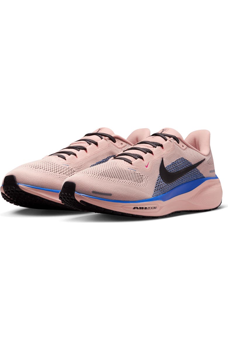 Nike Air Zoom Pegasus 41 Running Shoe, Main, color, Washed Coral/ Racer Blue