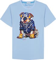 Robert Graham Chill Bulldog Cotton Graphic T-Shirt