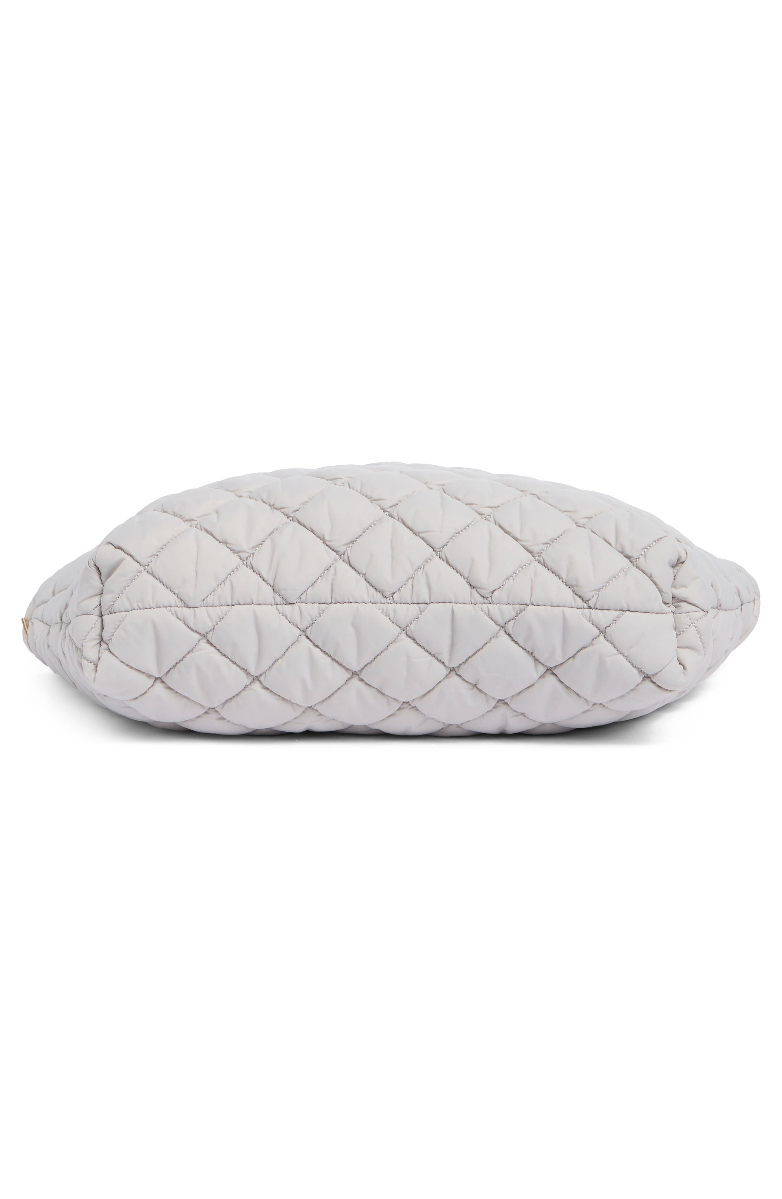 Diamond Quilted Tote, Alternate, color, DOVE GREY