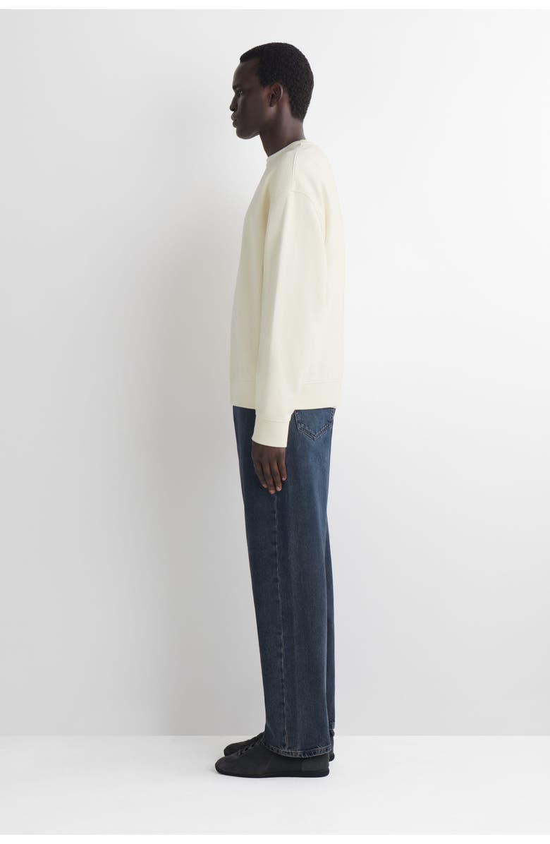 COS Washed-Cotton Sweatshirt, Alternate, color, White