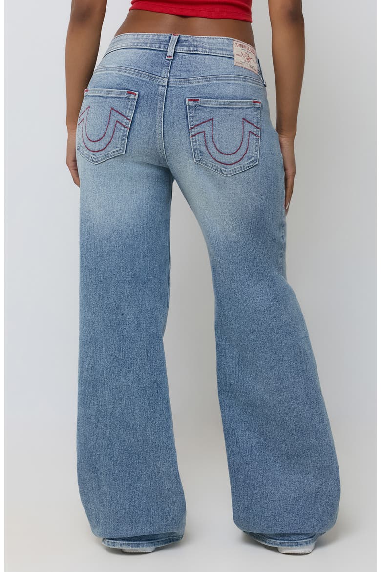 Bobbi Baggy Wide Leg Jeans, Alternate, color, LIGHT BUCKING WASH