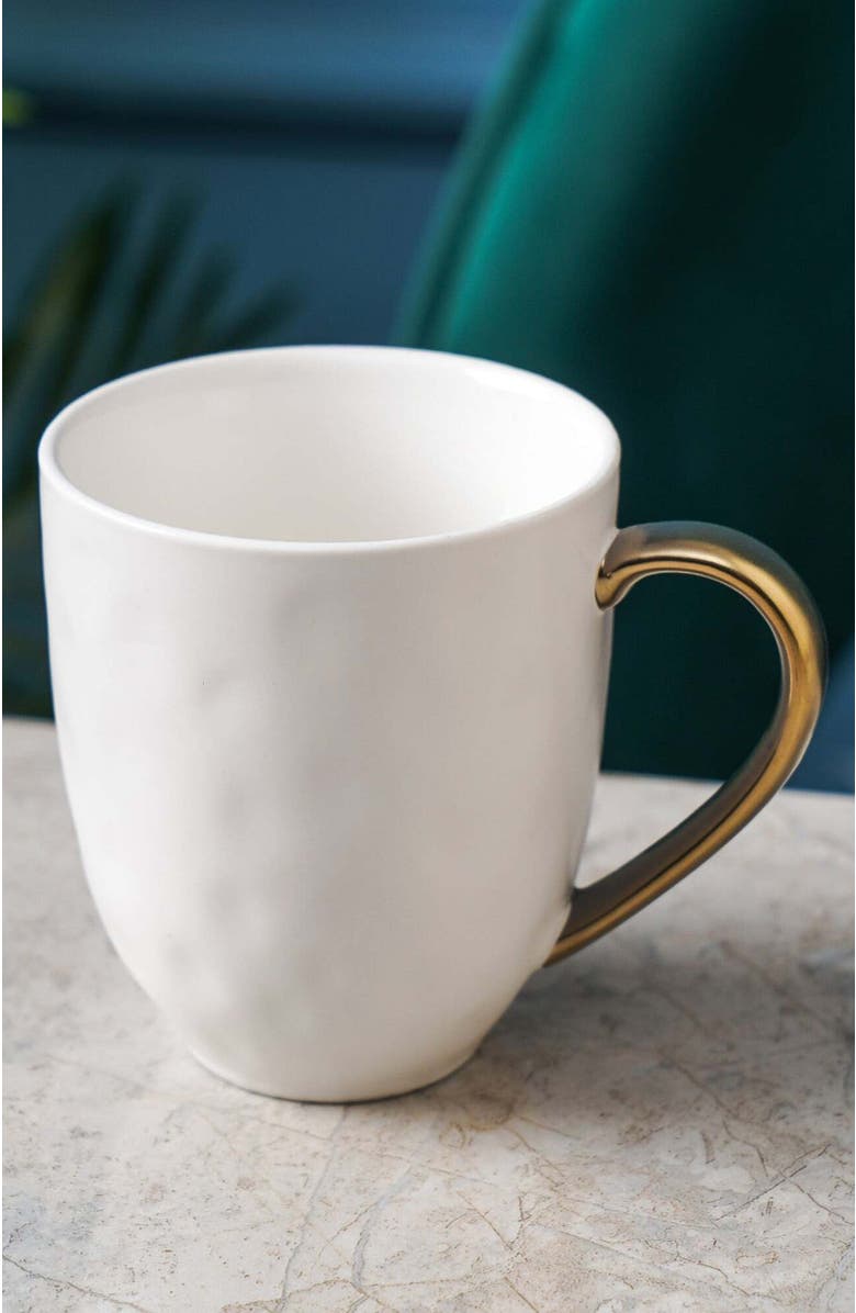 Stone Lain Florian Porcelain 4-Piece Mug Set, Alternate, color, White