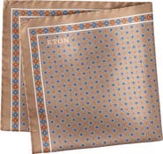 Eton Floral Silk Twill Pocket Square