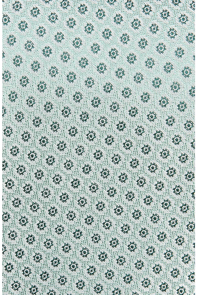 Neat Floral Medallion Silk Tie, Alternate, color, GREEN