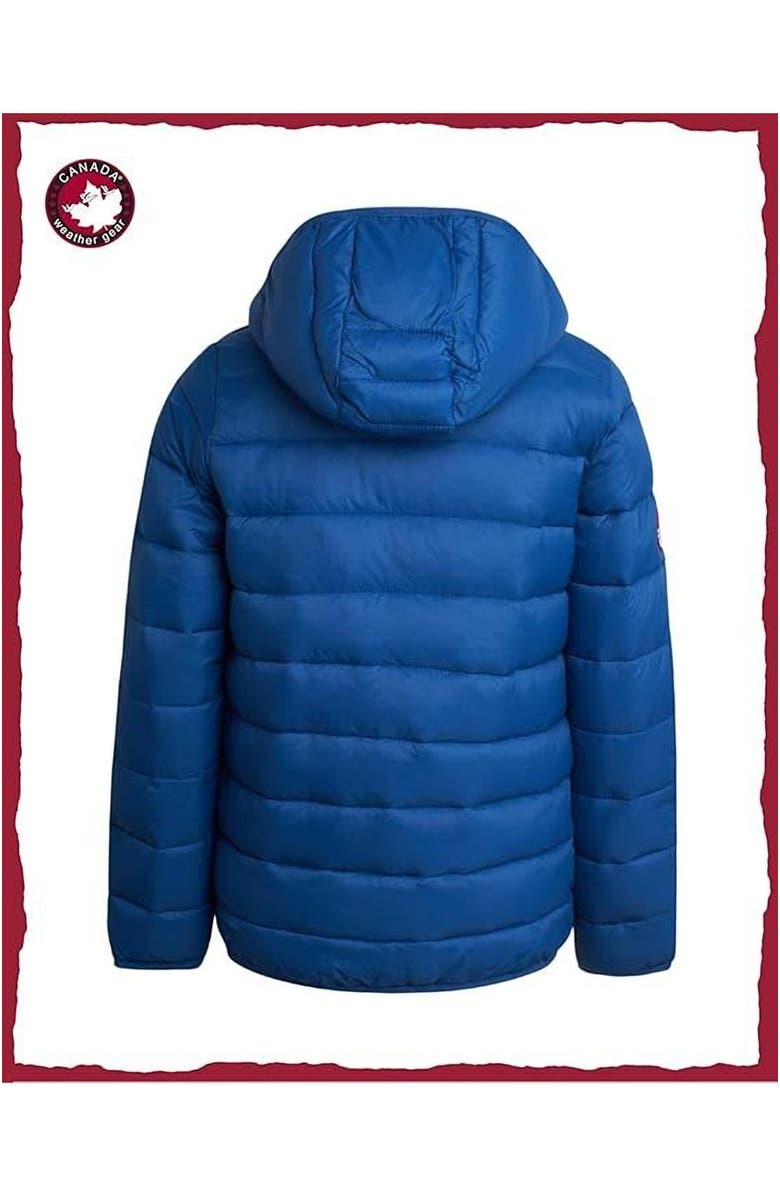 CANADA WEATHER GEAR Boys' Lightweight Packable Puffer Jacket, Alternate, color, Blue