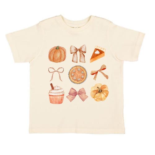Sweet Wink Thankful Cutie Thanksgiving Short Sleeve T-shirt In Pink