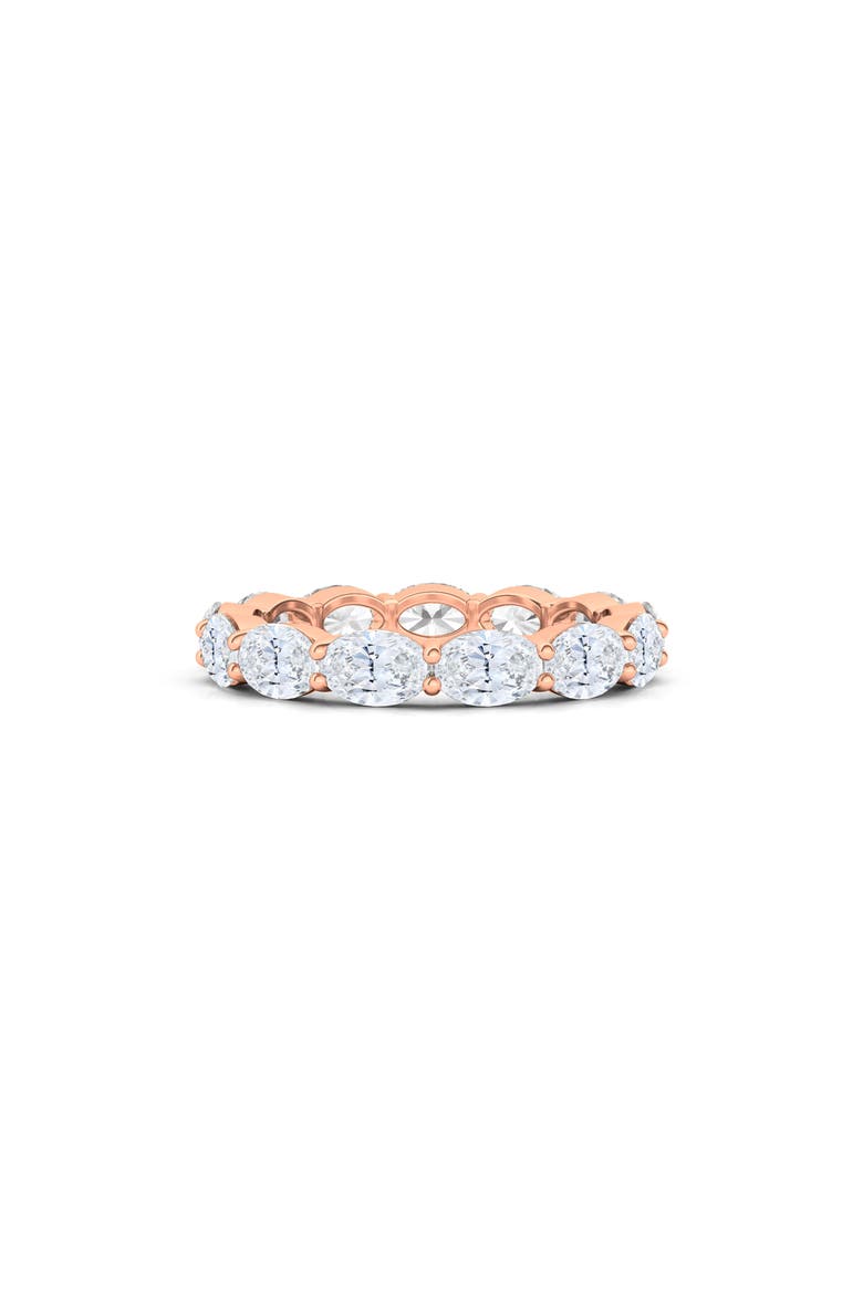 Sideways Lab Grown Diamond 18K Gold Eternity Ring, Alternate, color, 2.73 CTW ROSE GOLD