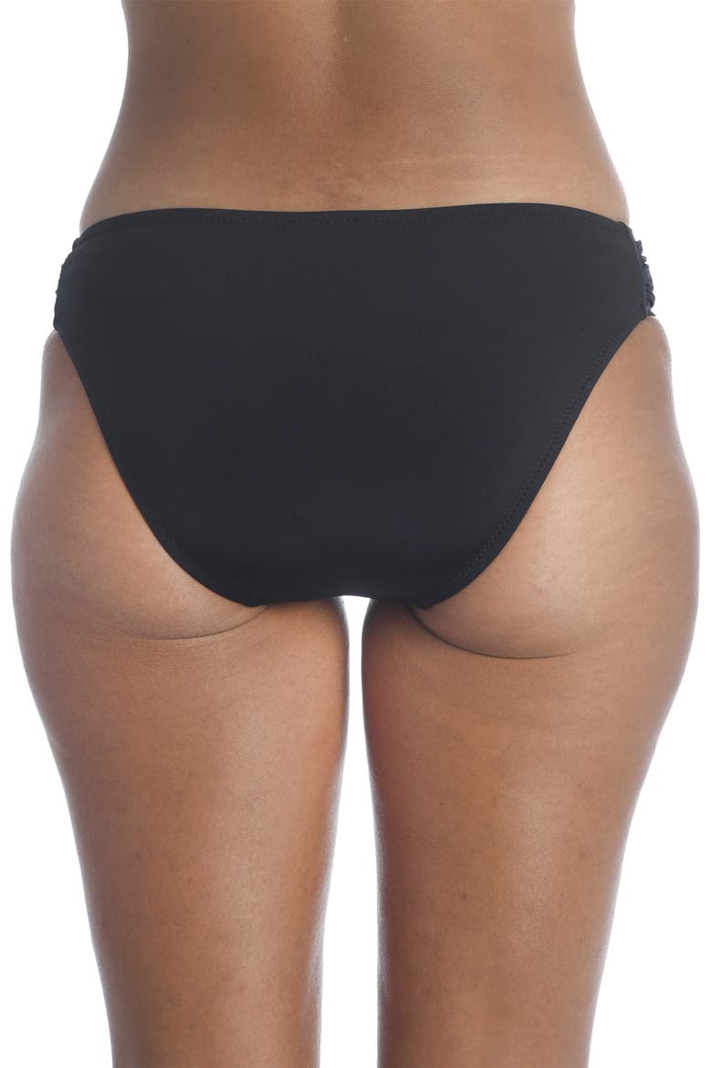 Bijou Solid Hipster Bikini Bottoms, Alternate, color, BLACK