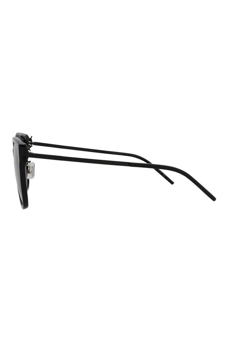 57mm Square Sunglasses, Alternate, color, BLACK BLACK BLACK