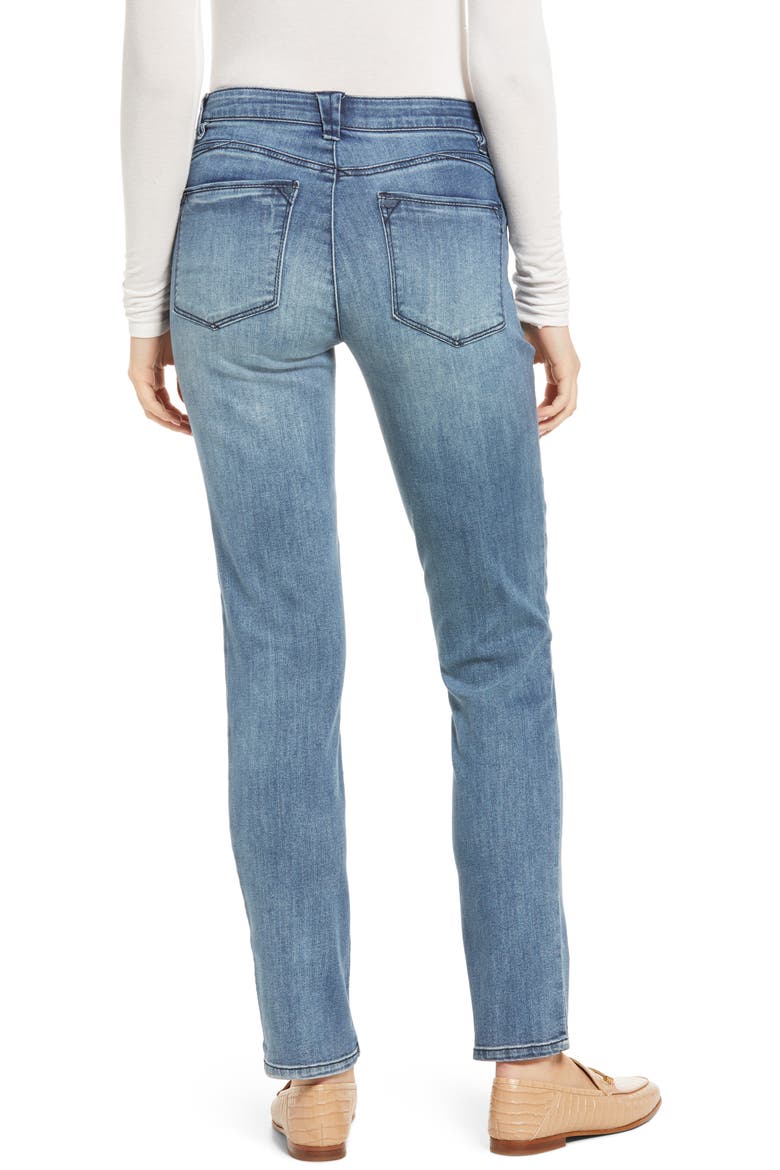 'Ab'Solution Mid Rise Straight Leg Jeans (Nordstrom Exclusive), Alternate, color, MBV-MID BLUE VINTAGE