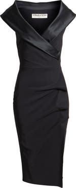 Chiara Boni La Petite Robe Fiynorc Off the Shoulder Cocktail Dress