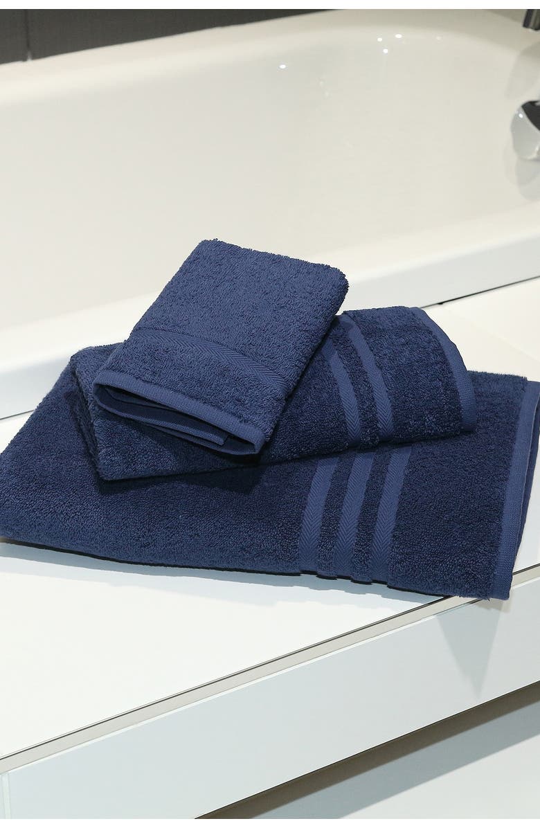 Linum Home Textiles Denzi 3-Piece Towel Set - Twilight Blue, Alternate, color, Twilight Blue