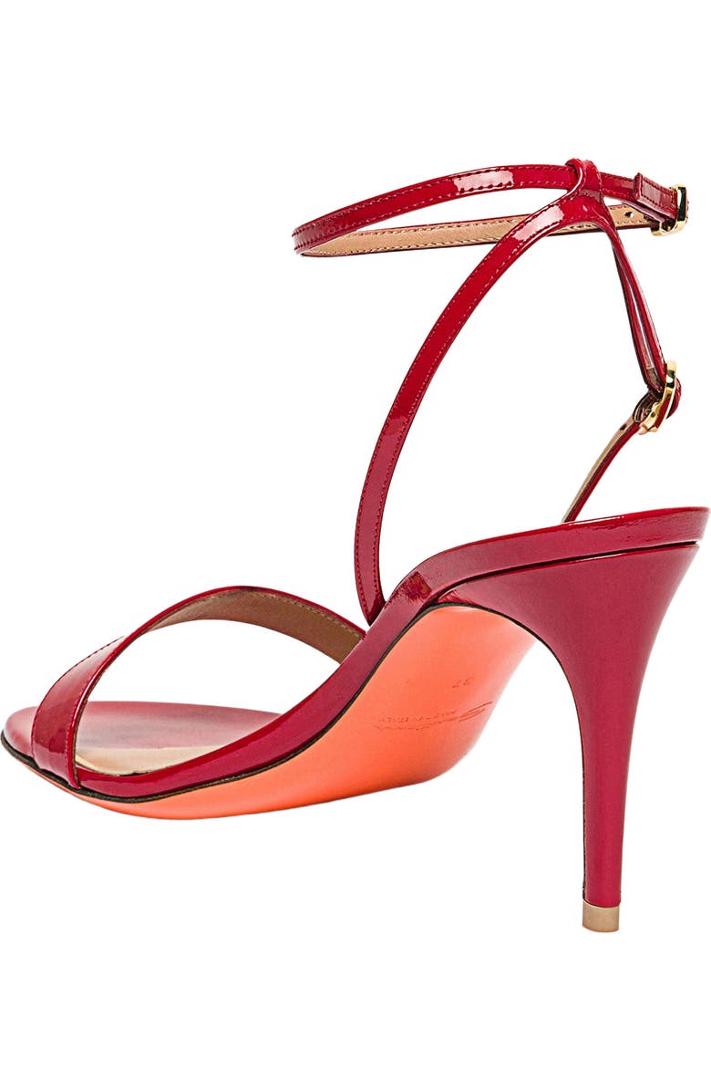 Santoni Patent leather high-heel sandal, Alternate, color,