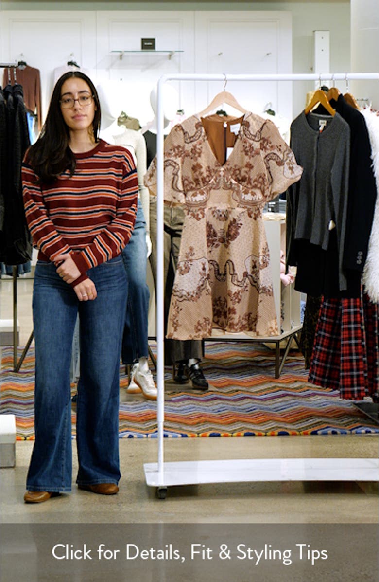 Abigail Placed Print Minidress, sales video thumbnail