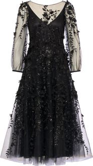 Maison Common Emboidered Tulle Cocktail Dress