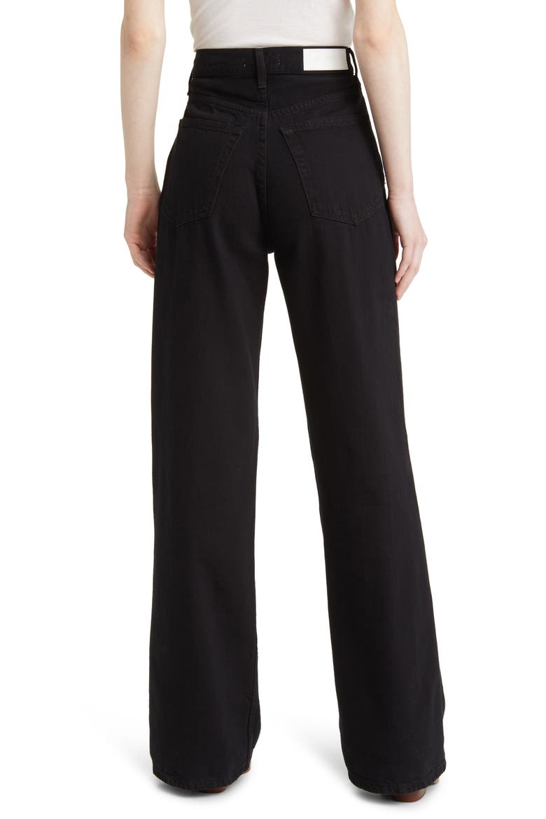 '70s Ultra High Waist Wide Leg Jeans, Alternate, color, BLACK FLOW