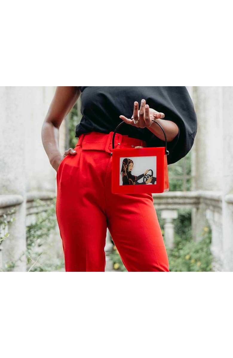 LarAllan Jamilah Acrylic Top Handle Bag, Alternate, color,