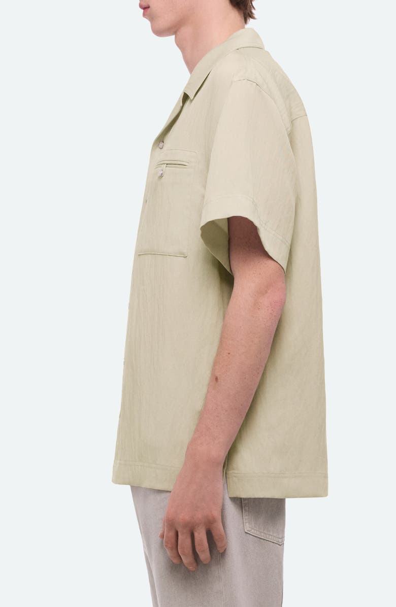 Helmut Lang Solid Camp Shirt, Alternate, color, 