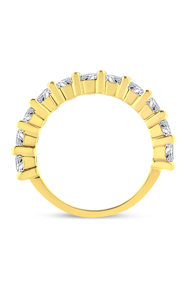 Haus of Brilliance 14K Gold Over Silver 2.00 Cttw Diamond 11 Stone Band Ring, Alternate, color, Yellow Gold Over Silver