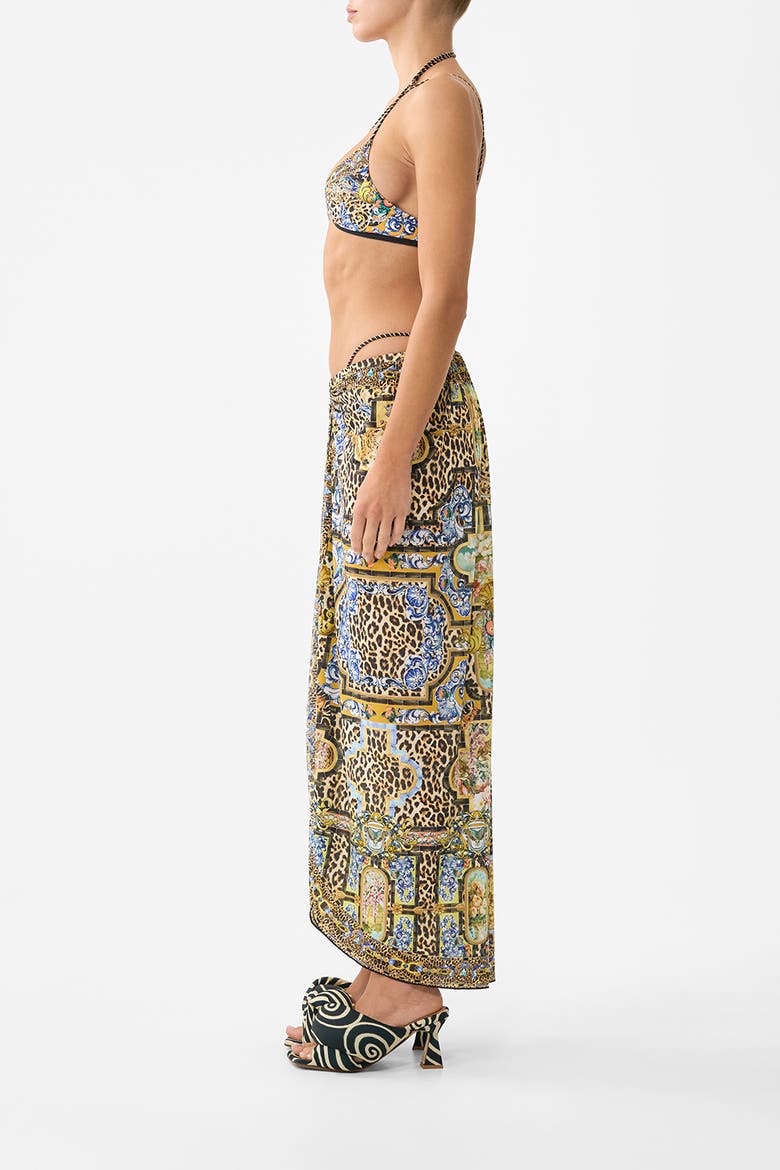 Multi Wear Beach Midi Dress W Ring Front, Alternate, color, Sevillian Style