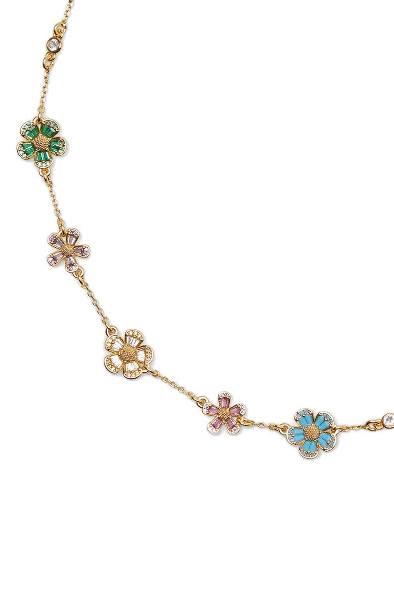Kate Spade New York flower station necklace, Alternate, color,