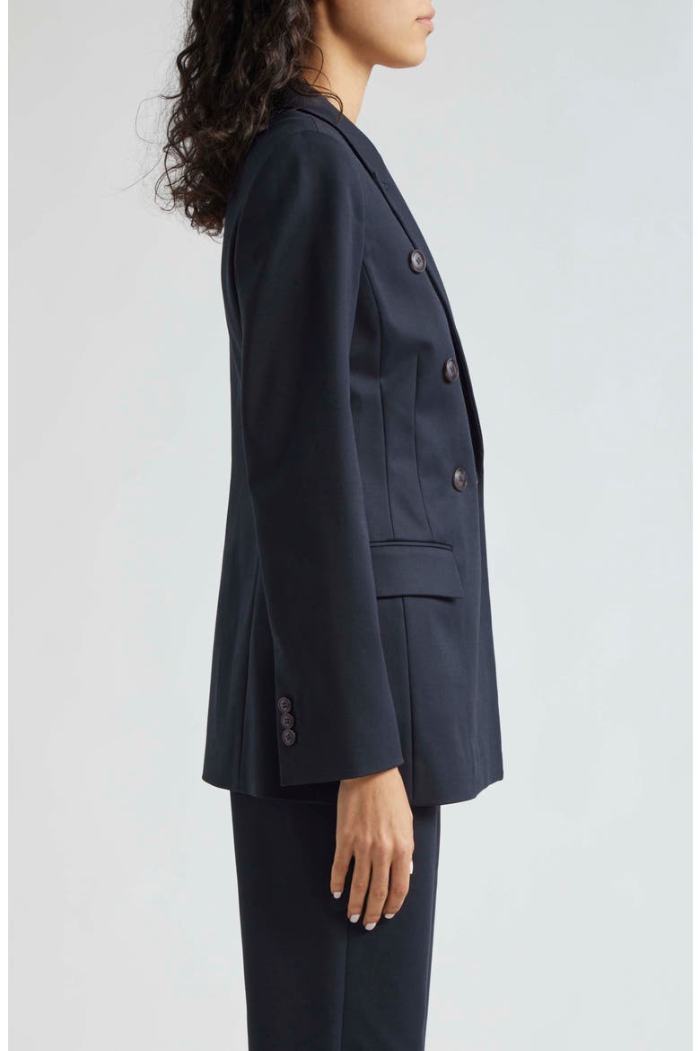 Cotton Couture Double Breasted Blazer, Alternate, color, SOLID BLUE NAVY