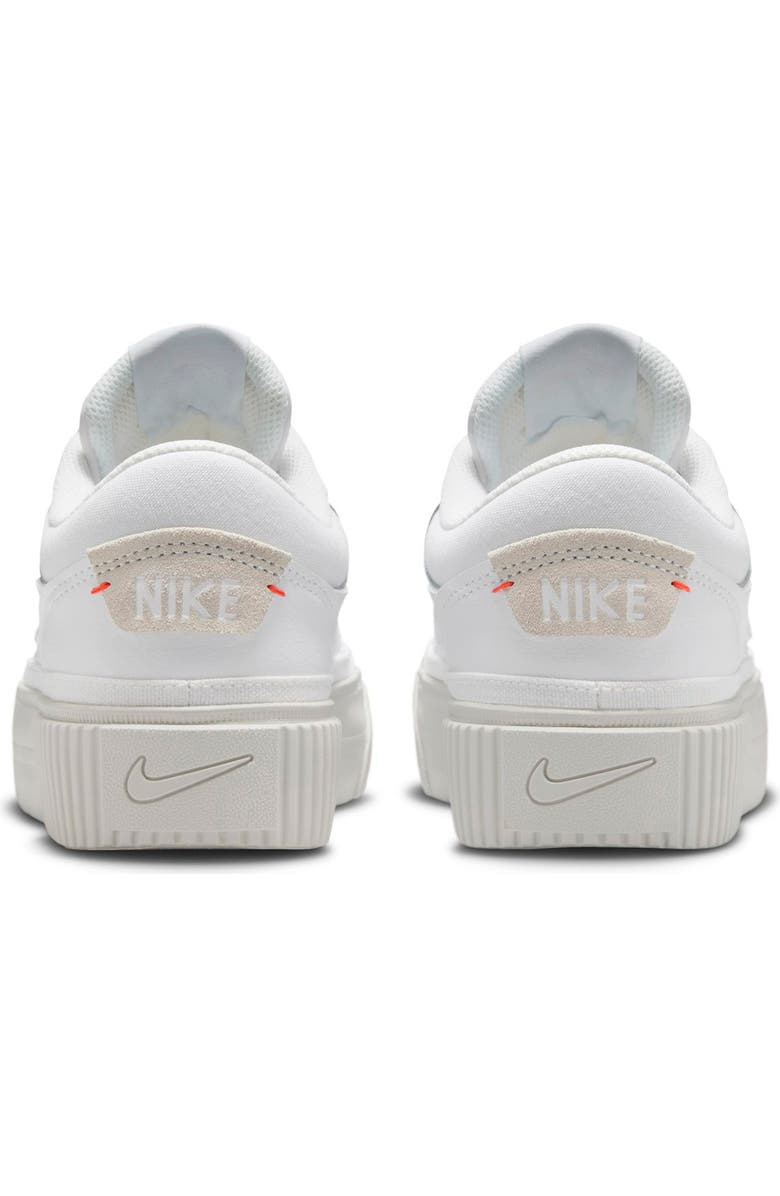 Nike Court Legacy Lift Platform Sneaker, Alternate, color, White/ Dust/ Red