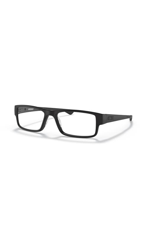 Oakley 57mm Rectangle Optical Glasses In Black