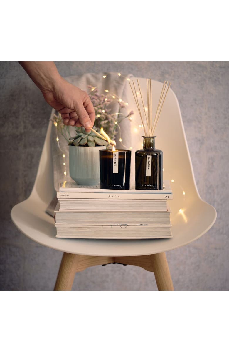 Osmology Herbal Tea Scented Candle - Chamomile Lavender and Eucalyptus, Alternate, color, Green