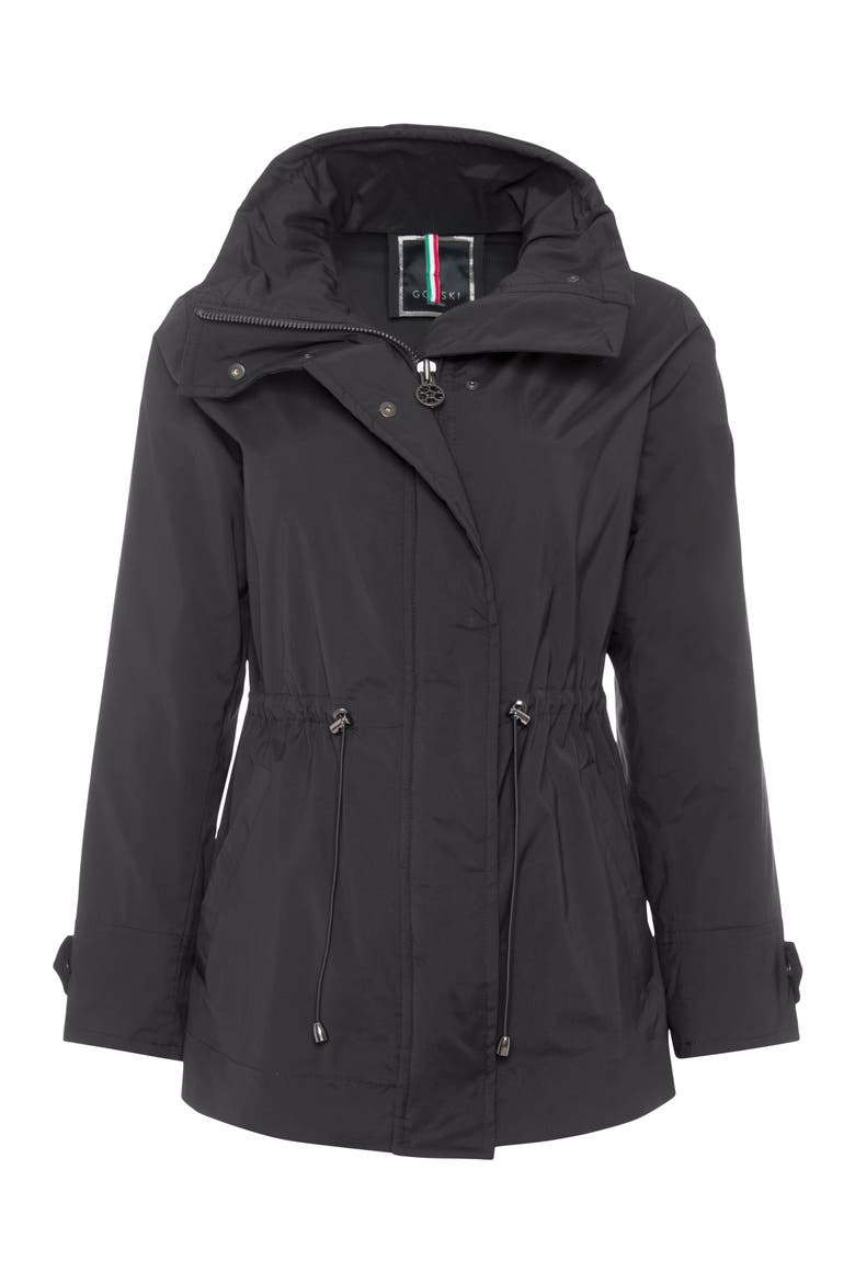 Lightweight Jacket With Concealed Hood, Alternate, color, BLACK
