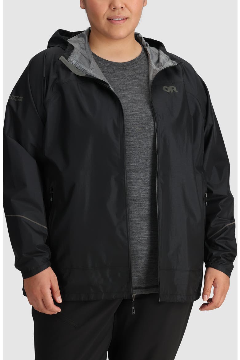 Helium Rain Ultralight Jacket, Alternate, color, BLACK