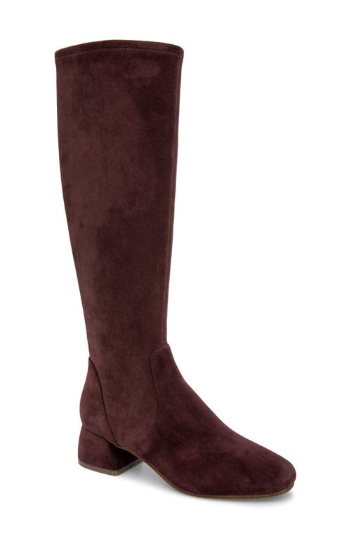 Gentle Souls By Kenneth Cole Emma Stretch Knee High Boot In Burgundy