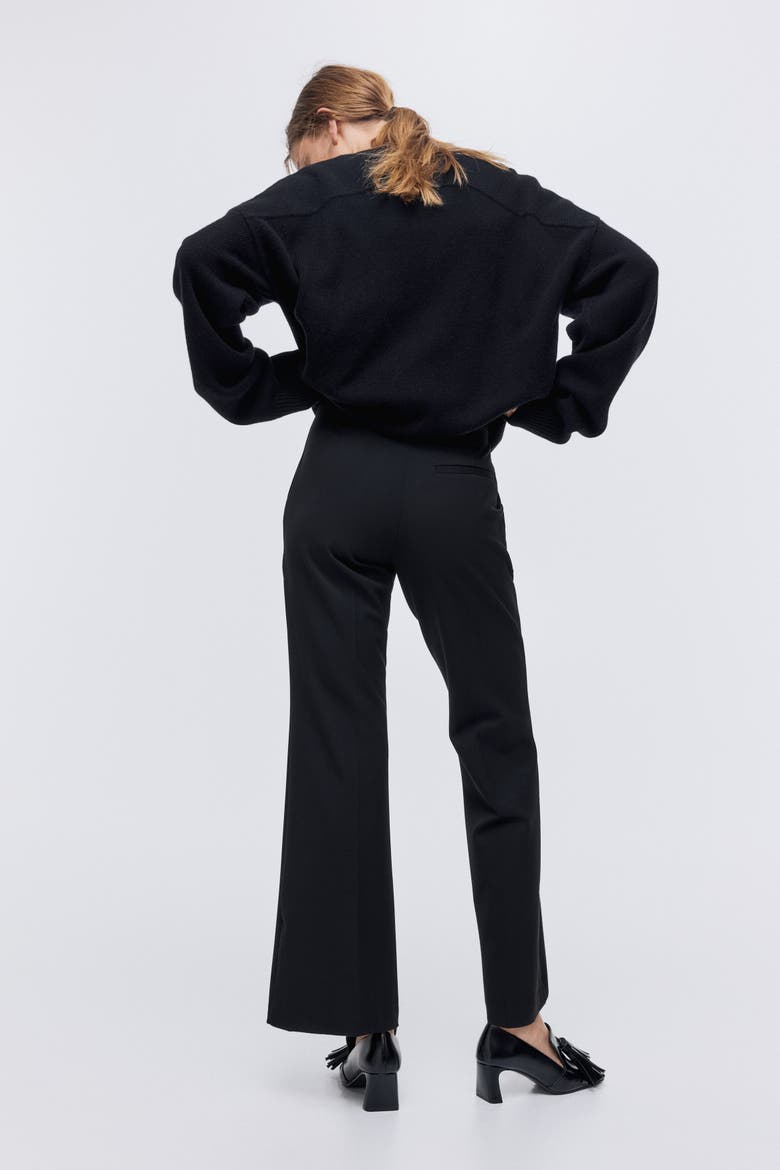 Flared Pants, Alternate, color, Black