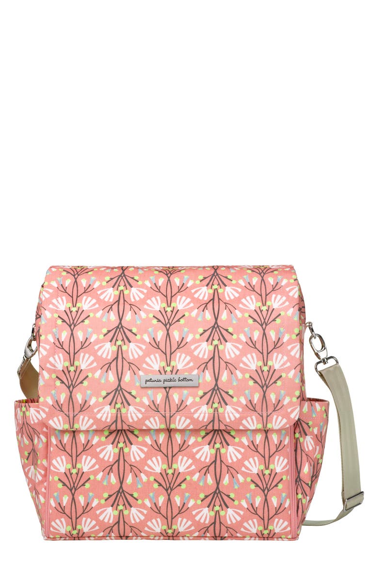 'Boxy Glazed' Diaper Bag, Main, color, BLISSFUL BRISBANE