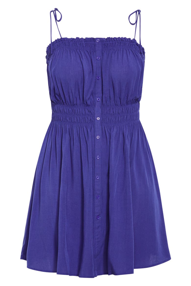 Lyla Tie Strap Fit & Flare Sundress, Alternate, color, OCEAN