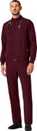 JAANUU Wolfe Men's 6-Pocket Classic Scrub Jacket